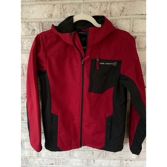 NWT-Free Country Boy's Soft Shell Hooded Jacket Size Medium - Picture 1 of 6